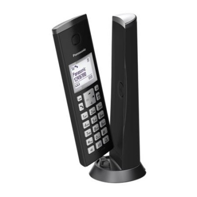 Telefon, vezeték nélküli, PANASONIC, "KX-TGK210PDB DECT", fekete