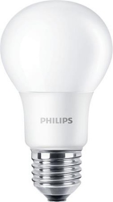 LED izzó, E27, gömb, A60, 5W, 470lm, 3000K, PHILIPS "CorePro"